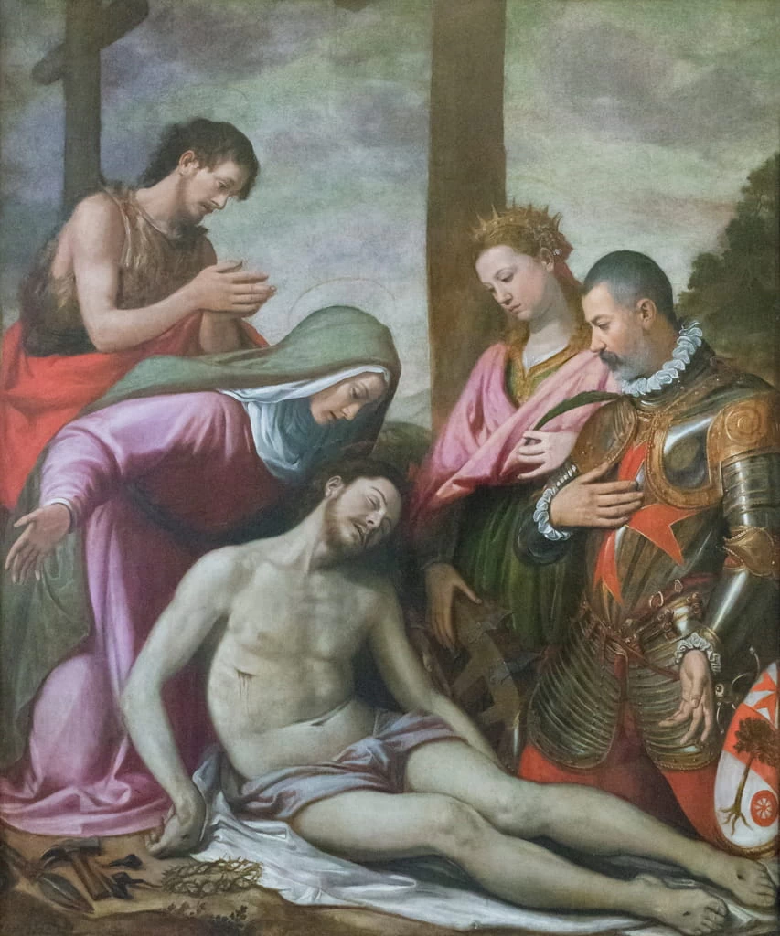 La deposizione di Cristo con San Giovanni Battista, Santa Caterina d'Alessandria e un donatore - Galleria dell'Accademia, Firenze